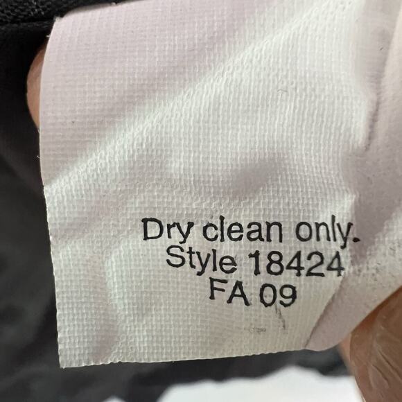 J Crew Womens Chimera Blazer Wool Silk Ruffle Trim Charcoal Gray Sz 4 office - Picture 11 of 13